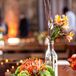 Succulent and Lily Centerpieces in Vases