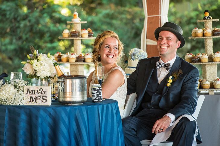 Newlyweds at Casual Reception