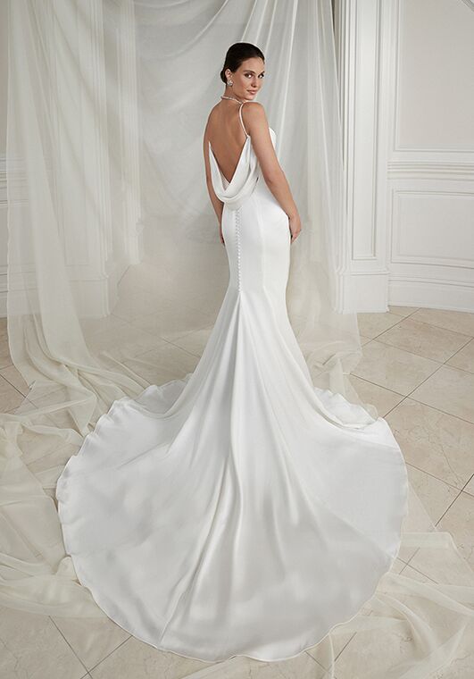 Justin Alexander Elliot Sheath Wedding Dress - 3
