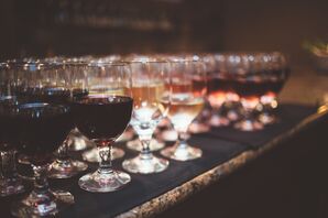 Variety of Wines at the Reception