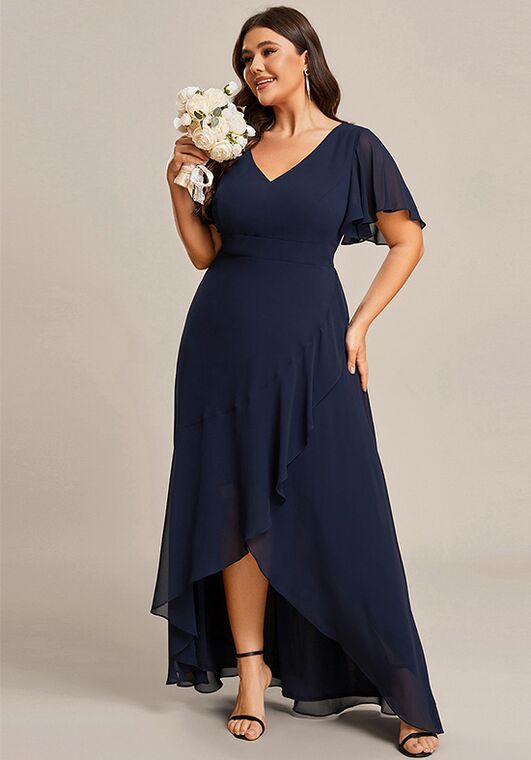 Ever-Pretty ES01749 V-Neck and Plunge Bridesmaid Dress - 3