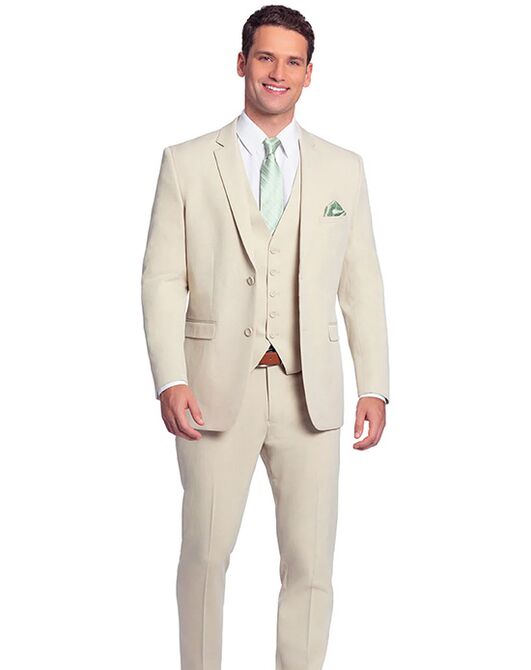 BLACKTIE METRO Tan Wedding Suit Champagne Tuxedo - 4