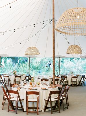 Tented Boho Reception at The Greenhouse at Driftwood