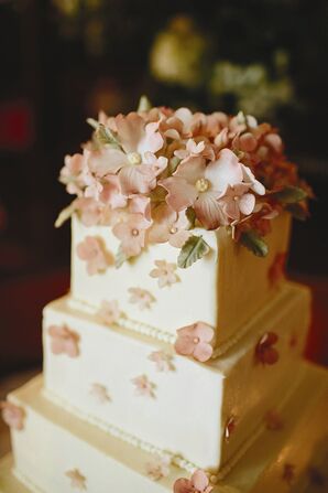 Pink Floral Decorated Cake