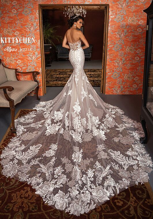 KITTYCHEN ALYSSA, H2238 Fit-and-Flare Wedding Dress - 3