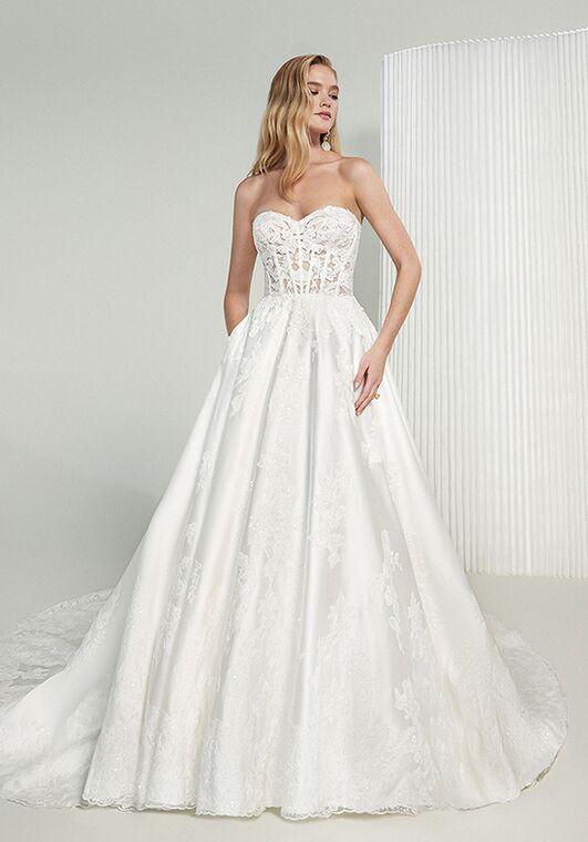 Justin Alexander Signature Elizabeth Ball Gown Wedding Dress - 3