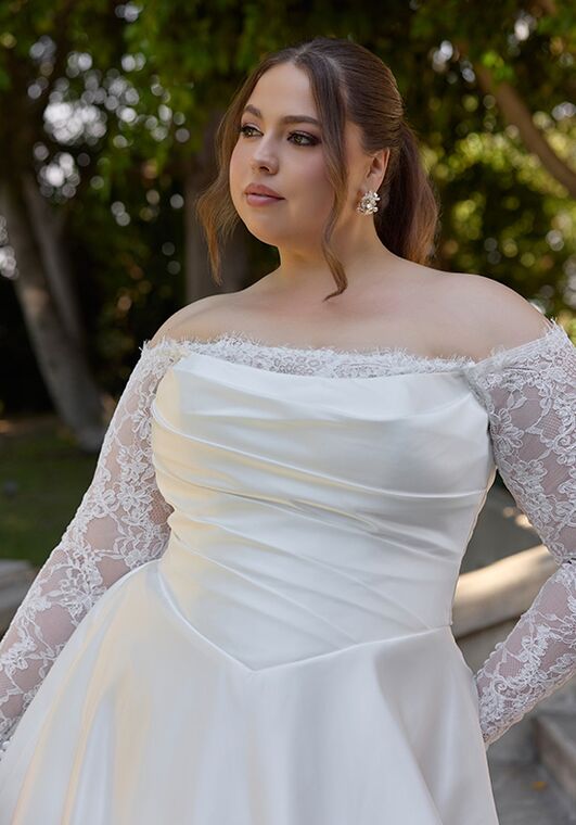 Essense of Australia D4457 A-Line Wedding Dress - 4