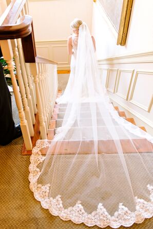 knee length dresses for ladies Elia- Long Sleeve Open Back Lace Wedding Dres XXXL