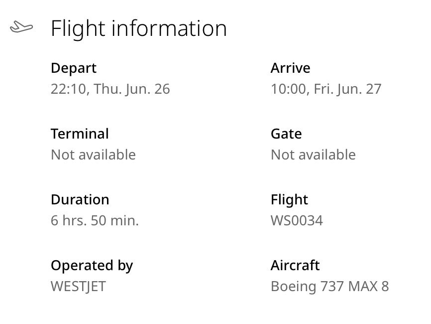 Picture of Flight Information