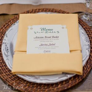Vintage-inspired Menu Cards