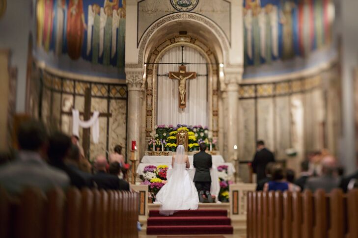 Ceremony at the Assumption Church in Bellevue