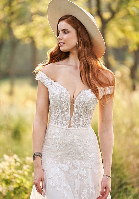 Lillian West 66244 Trumpet Wedding Dress - 3