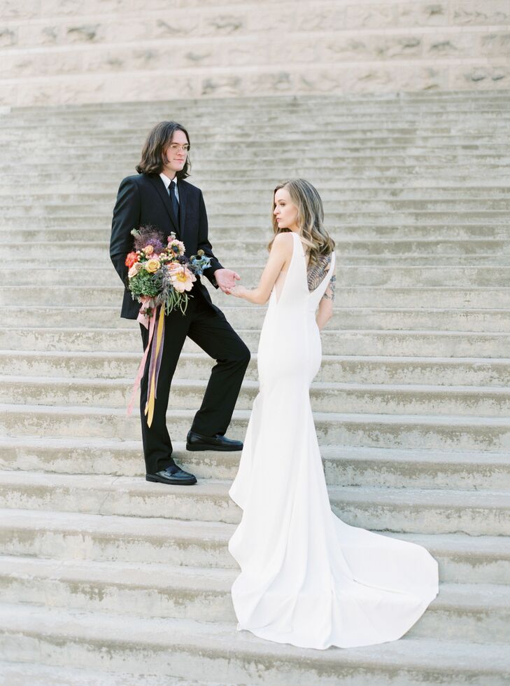 Bride and Groom at Elopement in Bowling Green, Kentucky
