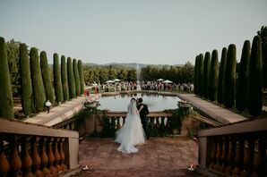 Castell de Sant Marçal Formal Garden Cocktail Hour