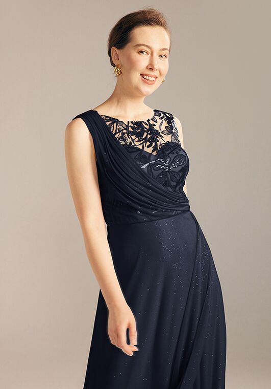 AW Bridal AW Noul Dress Blue Mother Of The Bride Dress - 3