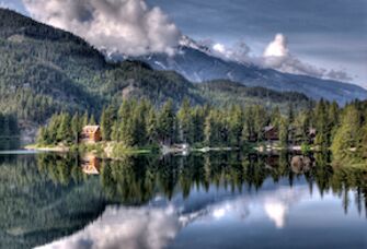 Mountain view in Whistler, Canada.
