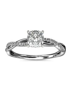 Blue Nile Cushion Cut Engagement Ring