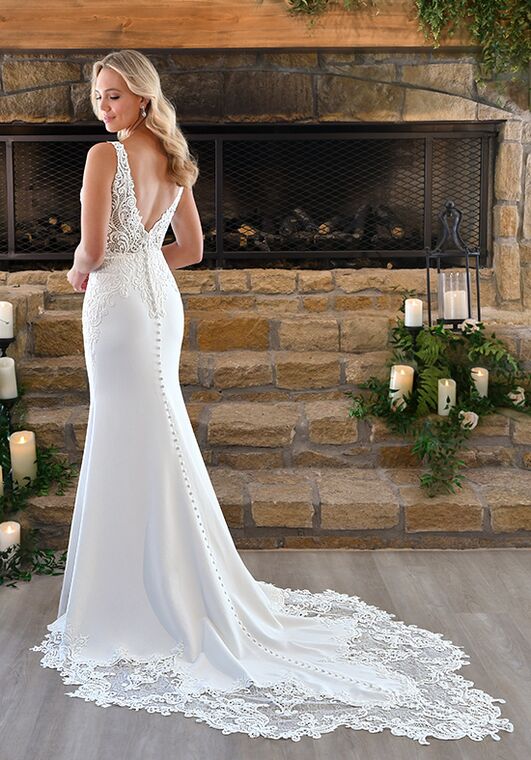 Stella York 7478 Column Wedding Dress - 3