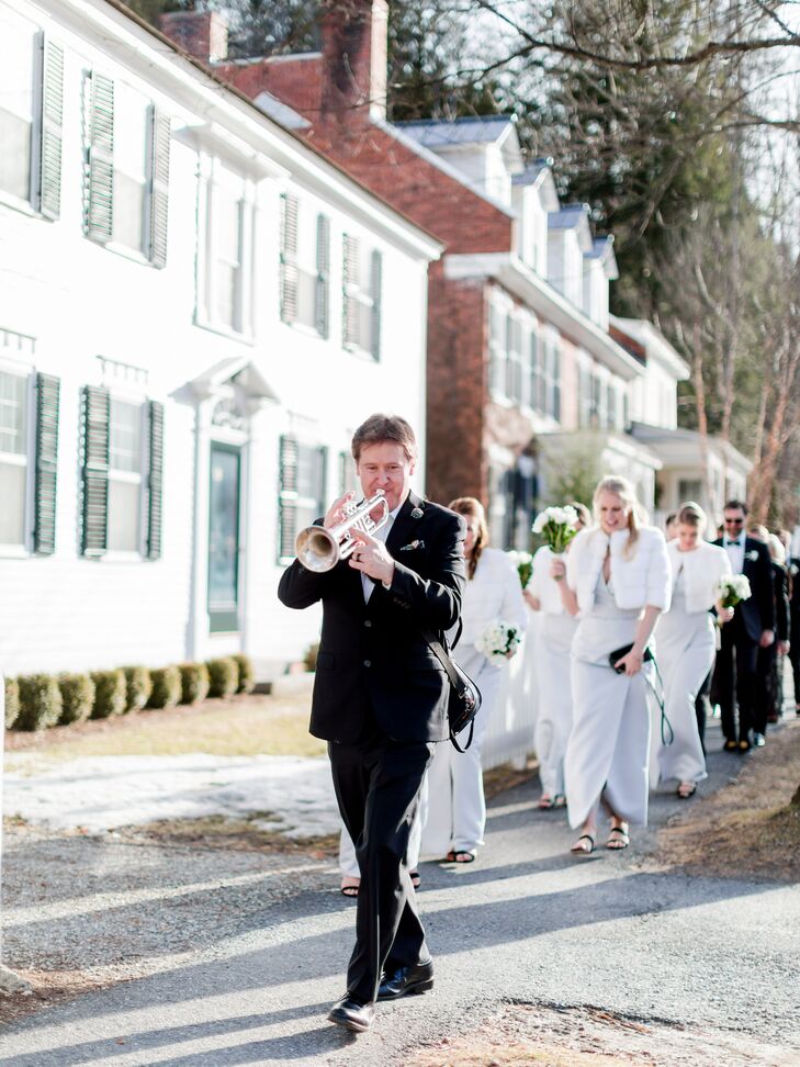 Second Line Parade During Wedding at The Woodstock Inn and Resort in Vermont