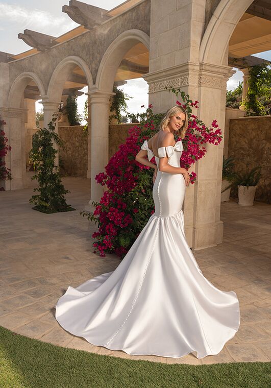 KITTY CHEN LINNEA, H2538 Mermaid and Trumpet Wedding Dress - 2