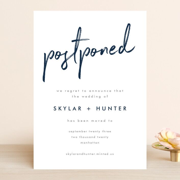 minted postponed wedding change the date