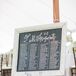 Framed Chalkboard Assigned Seating Board