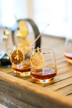 Signature Cocktails With Dried-Orange Garnishes