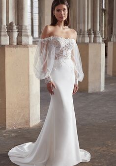 Adore by Justin Alexander Emma Fit-and-Flare Wedding Dress