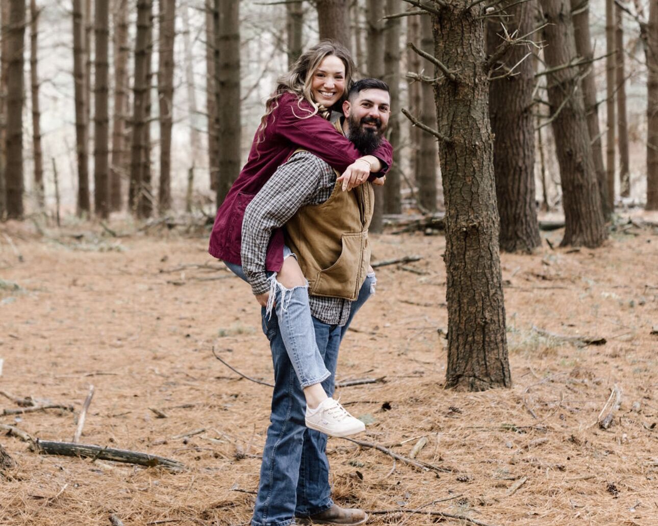 Picture of Started on Hinge now we’re getting Hitched!