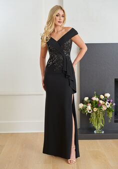 Jade Couture Mother of the Bride by Jasmine K258058 Black Mother Of The Bride Dress