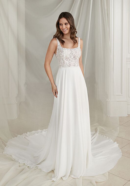Justin Alexander Evie A-Line Wedding Dress - 3