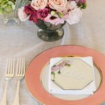Modern square rehearsal dinner invitation with cocktails