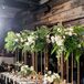Tall Centerpieces With Tropical Leaves at Casa Malca in Tulum, Mexico