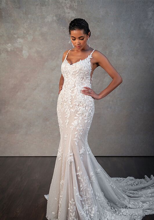Essense of Australia D4223 Fit-and-Flare Wedding Dress - 2