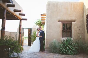 Casual Navy Blue Groom with Cowboy Boots