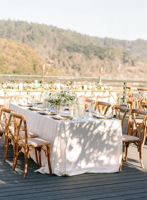 Reception Décor at Timber Cove Resort in Jenner, California
