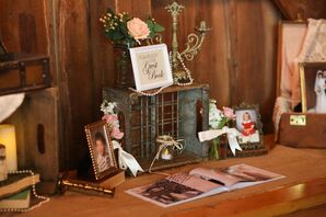 DIY Engagement Photo Guest Book