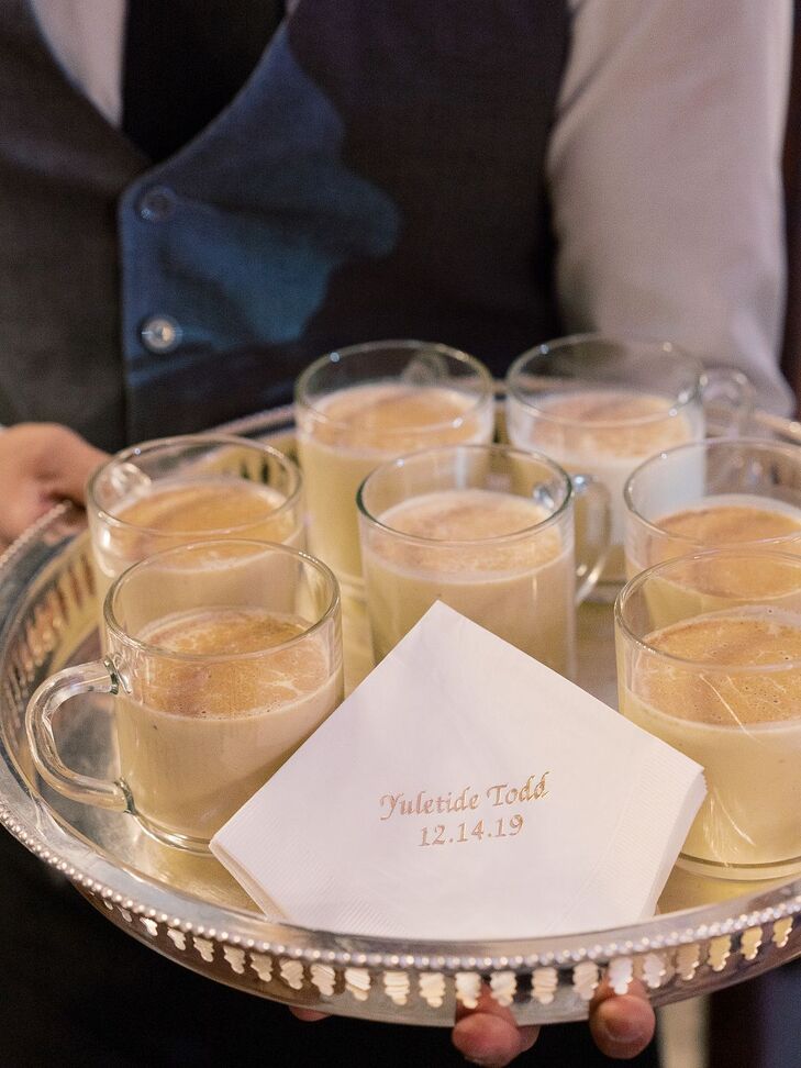 Eggnog to Welcome Ceremony Guests