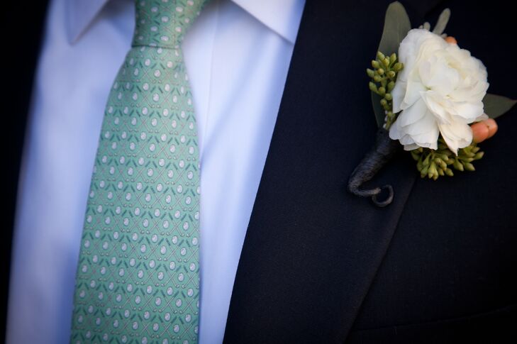 Golf Club Printed Groom's Tie