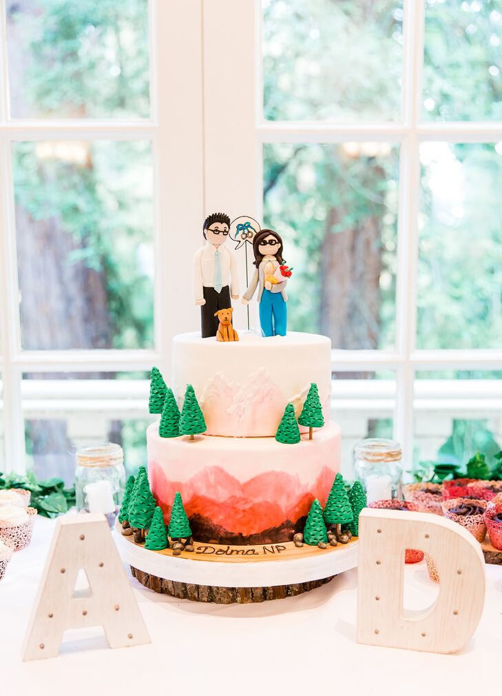 National-Park-Themed Wedding Cake