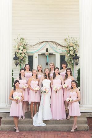 Light Pink Bridesmaid Dresses