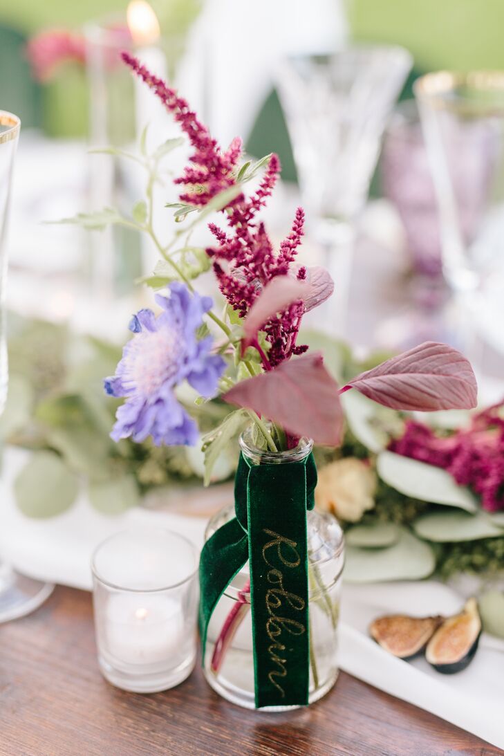 Wildflower Place Cards at Minimony in Colorado