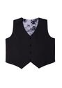 Little Tuxedos "Prodigy" Kids Dark Charcoal Tuxedo (5-Piece Set) Flower Girl Dress and Ring Bearer Outfit - thumbnail - 2