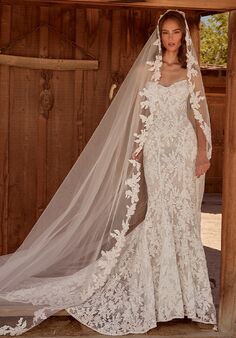 La Perle LP2615 Freddie Sheath Wedding Dress