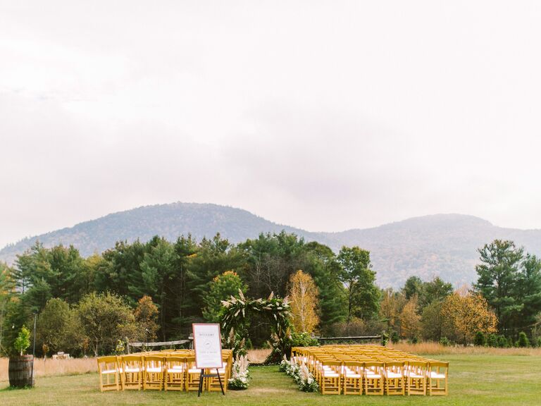 Garden wedding venue in Thurman, New York.