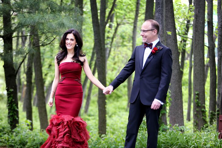 Married Couple With Natural Backdrop