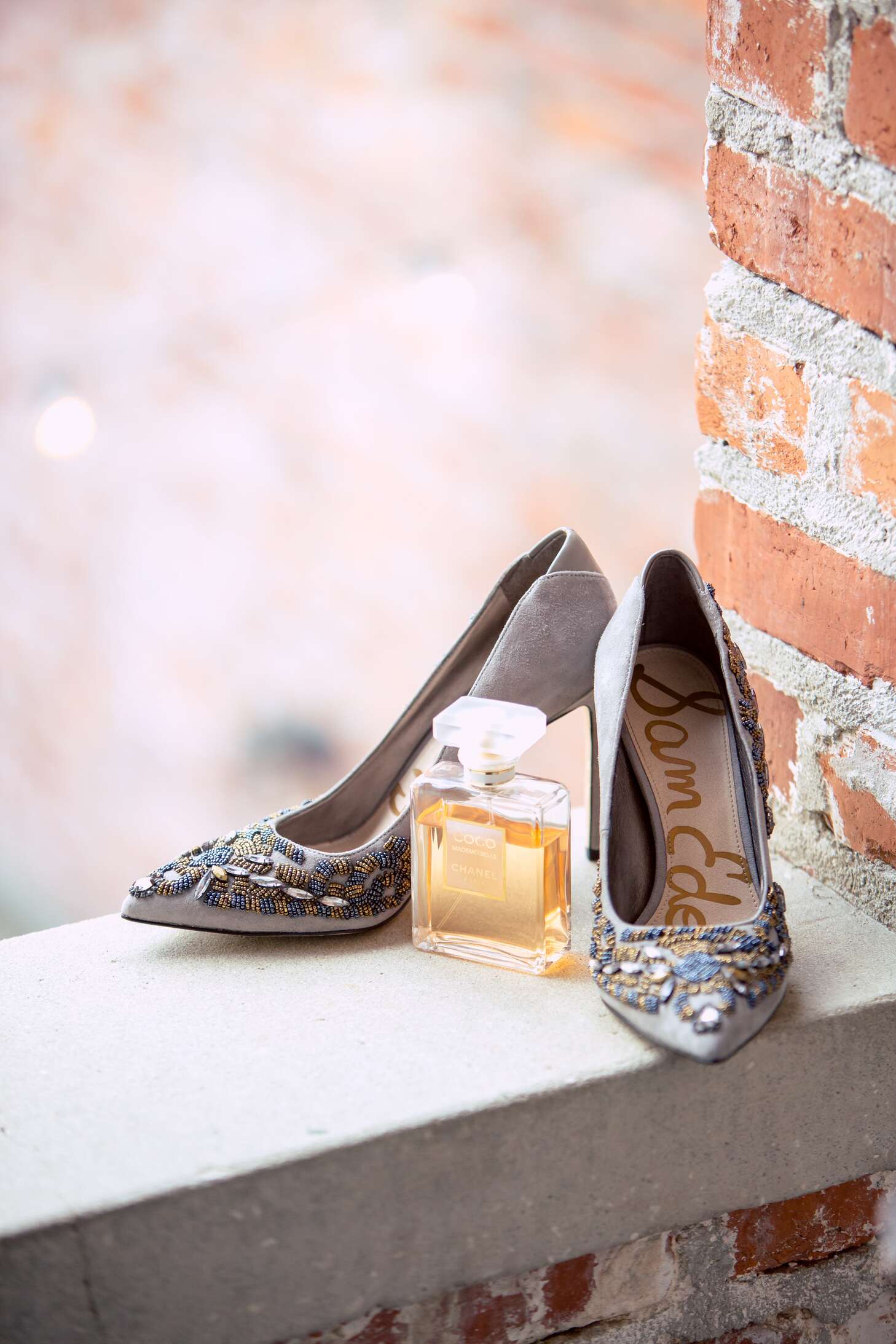 Beaded Sam Edelman Wedding Shoes