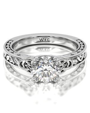 With Clarity Vintage Cushion, Round, Oval Cut Engagement Ring