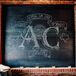 Modern Chalkboard Sign with Monogram