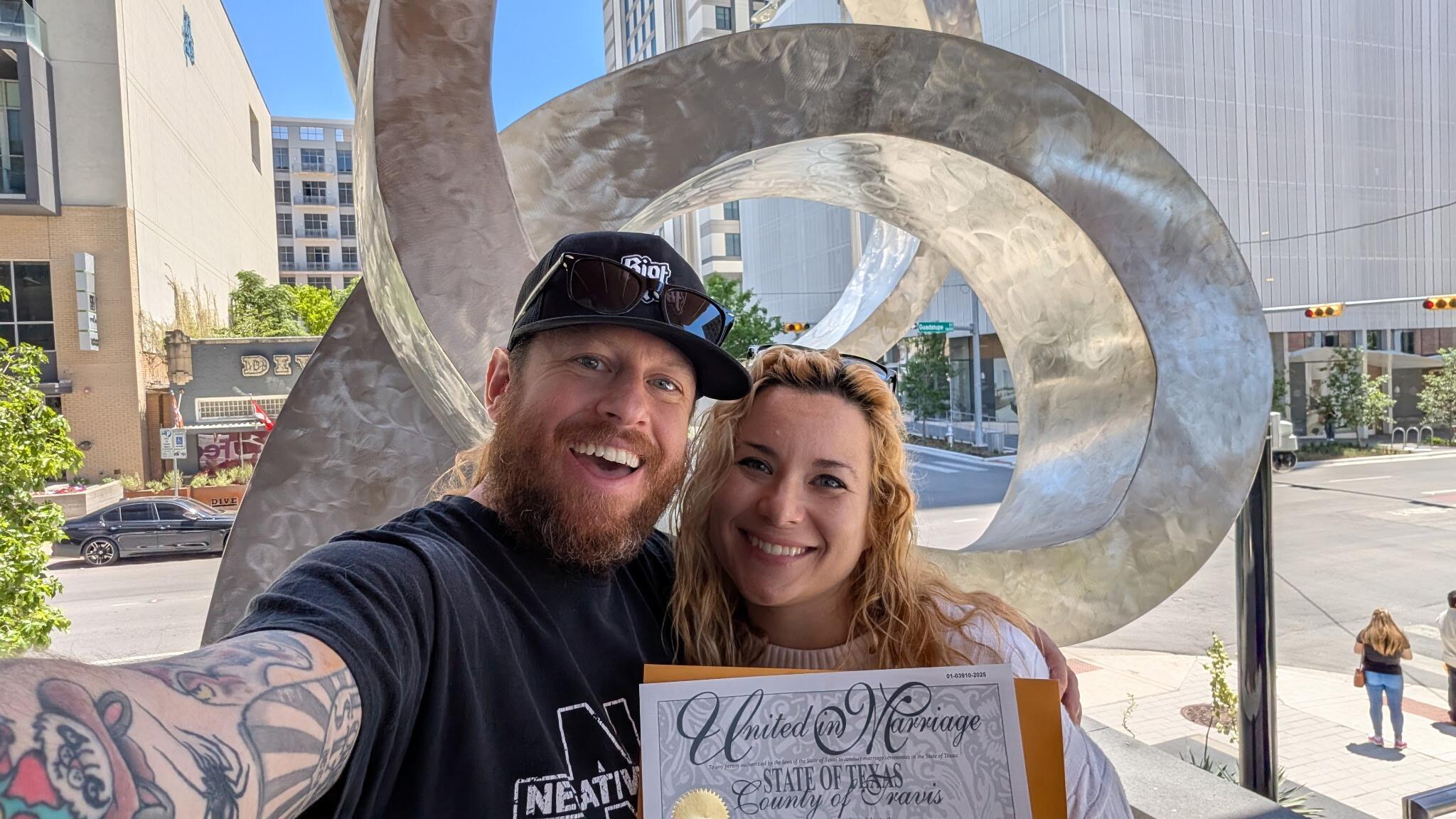 Sam REALLY wants to make it official before the baby comes into the world so for their two year anniversary date, Sam and Amanda head to the courthouse. They decide to set the big wedding date for October of 2026 so that Baby Maspero can be a little one-year-old toddler in a tuxedo for the wedding festivities.